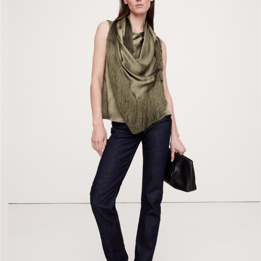 Banana Republic Olive Green Sleeveless Top